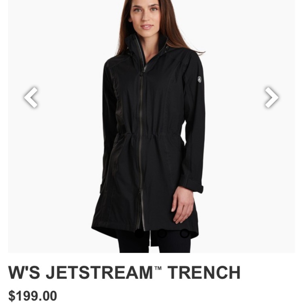 Kuhl jet stream trench raincoat